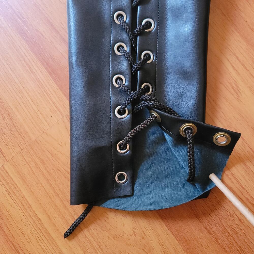 Vintage 1990 Vinyl HOT Motorcycle Chaps Women Sexy Fetish LGBTQ OS Adjusts Black - Picture 6 of 16